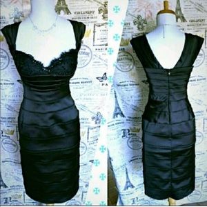 Tadashi Black Cocktail Semi-Formal or Formal Dress Size 2